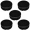 cyclingcolors 5x Bouchon embout de tube rentrant rond noir plastique cache trou pied de chaise table meuble outillage (Ø40mm)
