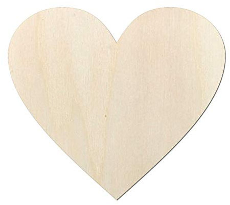 Herz aus Holz Typ4 - Herzform - Ideal als Herz Deko zur Hochzeit - zum selberbemalen (561x500 mm)