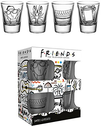GB eye Friends Doodle Shot Glasses - Set of 4