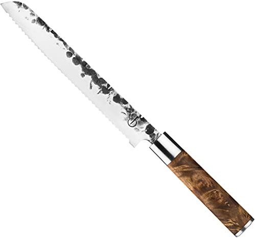 Forged VG10 Brotmesser, 20cm, handgefertigt, in Holzkiste