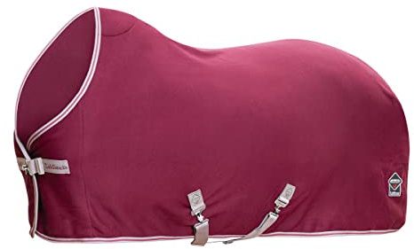 LeMieux Arika Jersey-Tek - Coperta in pile per cavalli, 1,8 m, colore: Bordeaux