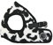 Puppia Brustgeschirr für kleine und mittelgroße Hunde - Serval Harness B - verstellbar und komfortabel, Schwarz, M