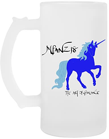 VENDAX MPANZ Licorne - Mpanz Un Verre Bière Agresser Tasse Glass Beer Mug Cup