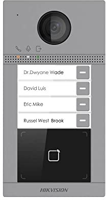 Surface-Mounted WiFi IP Video Door Enclosure DS-KV8413-WME1(B)
