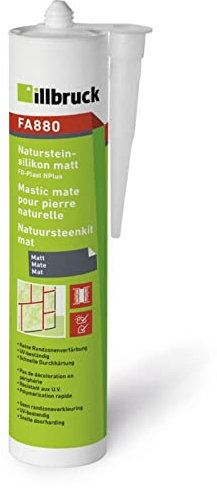 Illbruck FA880 - Cartuccia in silicone per marmo, superficie opaca, 310 ml (grigio basalto)