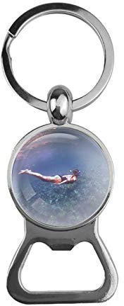 Schlüsselanhänger Glas - Tauchen, Bieröffner