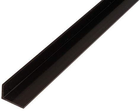 Alberts 471408 Cornière | PVC Noir | 1000 x 25 x 20 mm Profilés