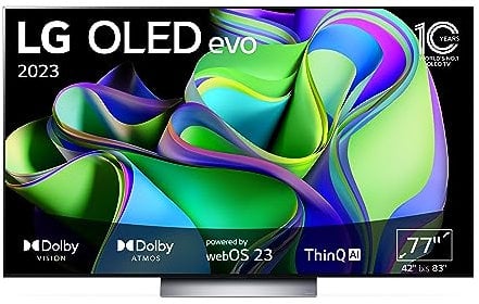 LG OLED77C37LA TV 195 cm (77 Zoll) OLED evo Fernseher (Smart TV, Brightness Booster, 120 Hz) [Modelljahr 2023]