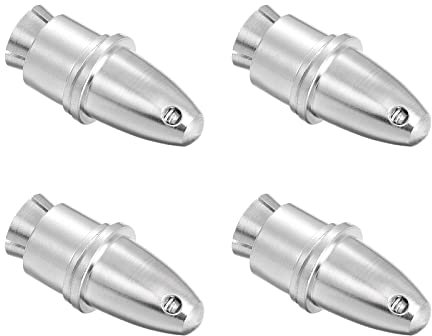 QUARKZMAN 4 Stück RC Modellflugzeug Spinner Propeller Adapter Sparer für Welle Bürstenloser Motor und Drehzahlregler Elektroflugzeug DIY Teile (3mm 5mm)