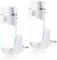Hiboom 2 Luces Nocturnas de Enchufe con Sensor de Movimiento Multifuncional Linterna de Pared de Encendido/Apagado Automático Funciona con Baterías y Enchufe Europeo Extraíble para Refugio Emergencia