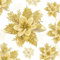 YSUVIN Fiori di Natale Decorare, 10 Pcs Oro Albero di Natale Decorazioni Glitter Fiore di Natale, Fiori Artificiali di Natale con 10 Pcs Clip per Natale Matrimonio Festa Capodanno (14cm)