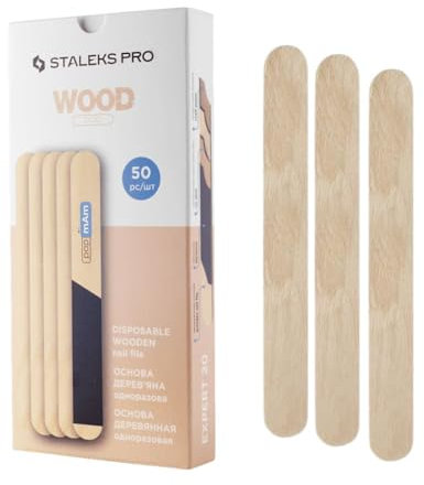 STALEKS PRO Base de lime droite jetable en bois de remplacement papmAm EXPERT 20. 50 pcs
