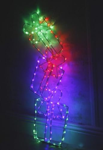 garden mile Large Pre-Lit Christmas Rope Lights Silhouette LED Lights Waterproof Indoor/Outdoor Christmas Decoration Festive Lighting Xmas Home Decor (Gift Box)