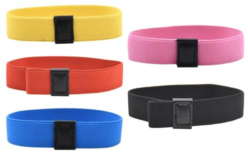 SEWACC 5pcs Lunch Box Bands, Elastic Lunch Box Straps Colorful Elastic Box Bands for Picnic Classroom Camping Travel
