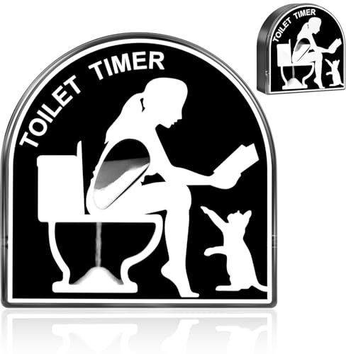 5 Minuten Toilette Sanduhr Timer, Toilet Timer, Kreative Toilette Hocker Sanduhr, Hausgarten Home Decor Spielzeug, Lustige Geschenke für Mädchen, Dame, Ehefrau, Mutter, Muttertag,Geburtstag