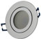 LED Einbaustrahler rund Chrom 7 Watt warmweiß IP44 12V - MR16 Einbau-spot für Bad Außen als Deckenleuchte - 60mm Bohrloch Deckenstrahler Feuchtraum Dusche Strahler Einbauleuchte