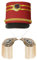 CHICTRY Kinder Marschband Hut mit Schulterklappe Set Nussknacker Drummer Hut Schulter Brosche Major Hut Halloween Fasching Performance Requisiten Gold&Typ H One Size