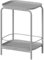 VASAGLE Table d’Appoint à 2 Niveaux, Petite Table Basse en Métal, avec Plateau, Style Moderne, Utilisation Intérieure et Extérieure, Salon, Chambre, Balcon, Gris Tourterelle LET243G01