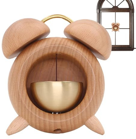 Campana Magnética de Madera - Timbre De Puerta Dopamina De Estilo Japonés | Carlon De Alerta De Entrada De Madera | Decoración Para Colgar Para Nevera, Dormitorio, Porche, Jardín, Patio, Restaurante.