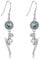 Pistolen-Ohrringe aus Sterlingsilber Revolver Pistole Sonnenblume Baumelnde Ohrringe Westernschmuck Geschenke für Frauen