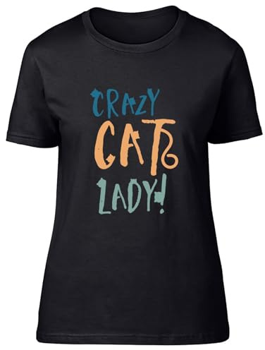 Shopagift Crazy Cat Lady Womens T-Shirt Kitten Cat Lover Ladies Tee