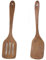 Wooden Spatula, 2 Practical Items Wooden Spatula for Cooking, Heat-Resistant and Non Stick Wooden Spatulas, Wooden Utensils Use for Frying Chicken Wings, Hamburgers, and Other Delicious Foods