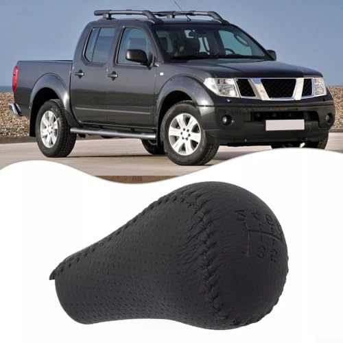 Schaltknöpfe, 6-Gang-Leder-Schaltknauf für Nissan Navara D40 für Frontier 05-15