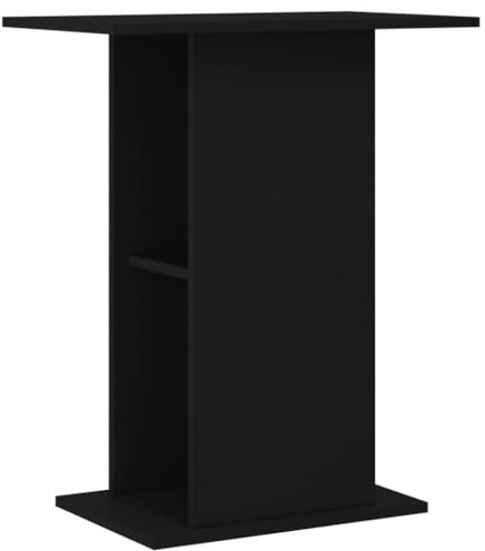 Tidyard Aquariumständer Aquariumregal Aquarium Unterschrank Aquarienunterschrank Aquarienschrank Tisch mit Stabiler Oberplatte,Aquariumschrank Aquarium Halter,60,5 x 36 x 72,5 cm (B x T x H) Schwarz