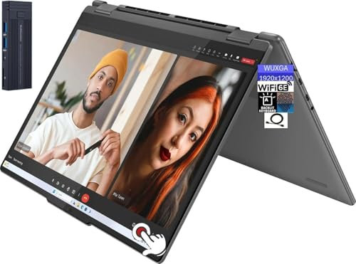 Lenovo Yoga 7i 2-in-1 16 2K WUXGA Touchscreen Laptop, processore Intel Core Ultra 5 125U 12-Core, SSD 16GB RAM 2TB, lettore di impronte digitali, tastiera retroilluminata, Wi-Fi 6E, Windows 11 Home