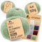 HANSA-FARM |Alpawool 80% Baby Alpaka Big & Light 200g Set (4 x 50g) leichte und kratzfreie Wolle zum Stricken & Häkeln - HF283 Lindenblüte Melange