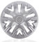 NRM The Best Silver Radkappen 15 Zoll für Stahlfelgen | 15“ Radzierblenden 4er Set Silber
