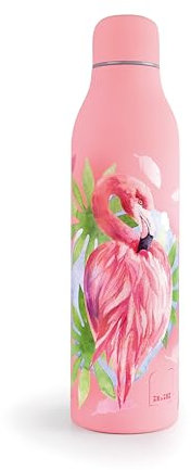 IBILI Smart Flamingo Thermosflasche für Flüssigkeiten, 500 ml, Edelstahl 18/10, doppelwandig