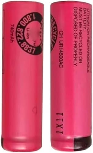GZXQBHBATT Ersatz Akku Für UR14500AC 2pcs Pro 2 Typ 3766 IO4 IO5 IO6 IO7 IO9 IO8 3758 3759 3,7V,740mAh