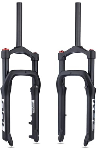 DHNCBGFZ Forcella Ammortizzata Fat Bike 20/26x4.0'' Forcella Anteriore Snow Bike Escursione 135mm Forcella Ad Aria Bici Blocco Manuale/remoto QR 9mm(HL,20)
