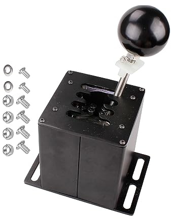 CasaNexa USB H-Pattern Shifter Simulator, Sequential Gear Stick for PC Racing Games, Compatible with Windows 10/7/XP, High Performance Replacement Part- Engranaje R de 7 Velocidades