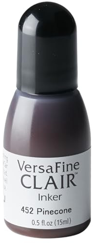 Tsukineko VersaFine Clair Refill Nachfülltinte - 15 ml - Beige, Pinecone - Zubehör Reinker für VersaFine Clair Stempelkissen