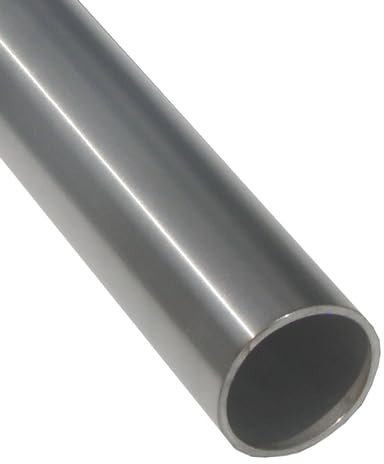 BASIT Edelstahlrohr Ø 42,4 x 2,0 mm V2A I 140 cm I Edelstahl Geländer für Treppen Handlauf Treppengeländer für innen & außen selber erstellen I Rohr Rundrohr geschliffen K240