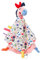 Fehn 055153 Schmusetuch Pferd Deluxe COLOR Friends – Baby Schnuffeltuch mit Schnullerbefestigung für Babys ab 0+ Monaten – Größe: 32 cm