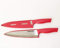 TW TUPPERWARE Messer 2X Chefmesser Küchenmesser in Lachs mit Klingenschutz + Mini Trichter lila