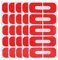 50pcs Latex Nail Polish Barrier, Nail Polish Protector, Plastic Soft Hot Stamping Home Use for Anti‑overflow Nail Polish Nail Salons