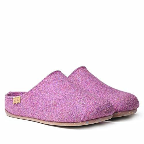 TONI PONS Chaussons de maison pour femmes en feutre recyclé - MONA-FR - Violet, 38 EU