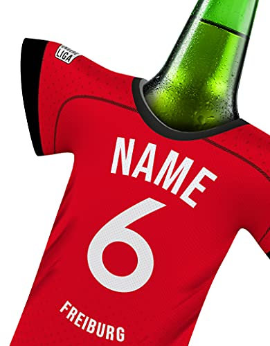 my fan shirt PERSONALISIERTES Trikot passend für Freiburg Trikot kühler Fans | Flaschenkühler Getränkekühler Fanartikel by MYFANSHIRT.com Kein Original