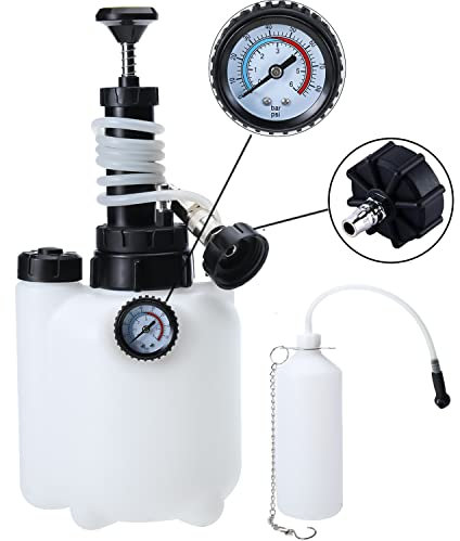 BOOMSTART Spurgo dei freni, 3 l, per il cambio del liquido dei freni, per l'auto, con serbatoio di aspirazione da 1 l e adattatore E20