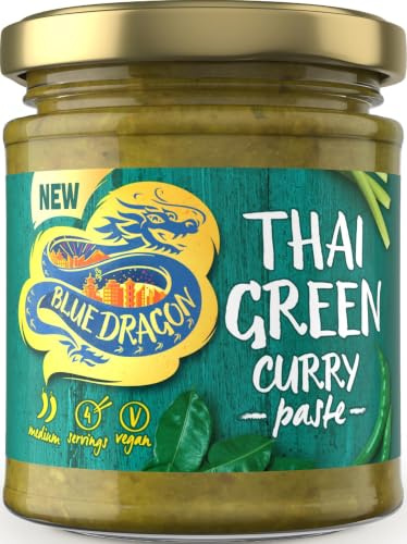 Blue Dragon Thai Green Curry Paste 170g | Medium Spice | Serves 4 | Authentic Thai Flavours Using Green Chillies, Lemongrass & Lime Leaves