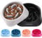 MateeyLife Hundenapf 2 Stück, Anti schling napf Hund – Rutschfester Slow Feeder Hundenapf für mittelgroße und große Hunde, Grau & Schwarz (19,8 cm)