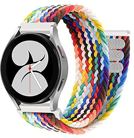 LXURY Nylon Armband für COROS PACE 2/ COROS APEX 42mm - Sportliches, Geflochtenes Ersatzarmband mit Elastischer Schnalle - Mehrfarbig, Unisex, Weihnachtsthema