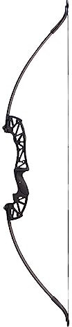 ACCMOS Arco Ricurvo, Arco a Tiro Diritto 30/40 libbre per Adulti Giovani Tiro con L'arco Metal Riser 44 cm Caccia Pratica Archi (Recurve Black 40lb)