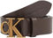 Calvin Klein Jeans Herren Gürtel Mono Plaque Belt aus Leder, Braun (Bitter Brown), 135 cm