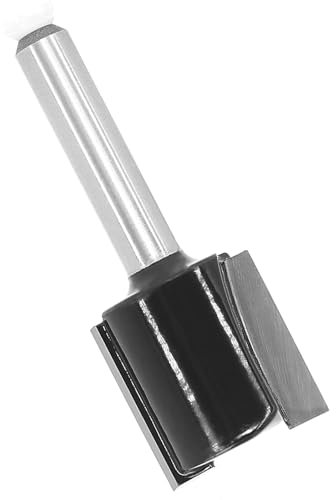 Akylin Straight Router Bit 1/4 Inch Shank, Two Flute Router Cutter Bit, 3/4 Cut Dia, 3/4 Cut Length, Carbide Tipped Straight Router Bit for Woodworking Slotting