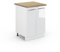 Vicco Küchenunterschrank Fame-Line, Weiß Hochglanz/Weiß, 60 cm, AP Eiche